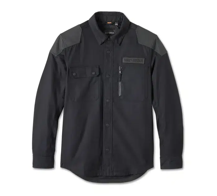 Willie G Skull Graphic Operative 2.0 Riding Shirt Jacket para hombre