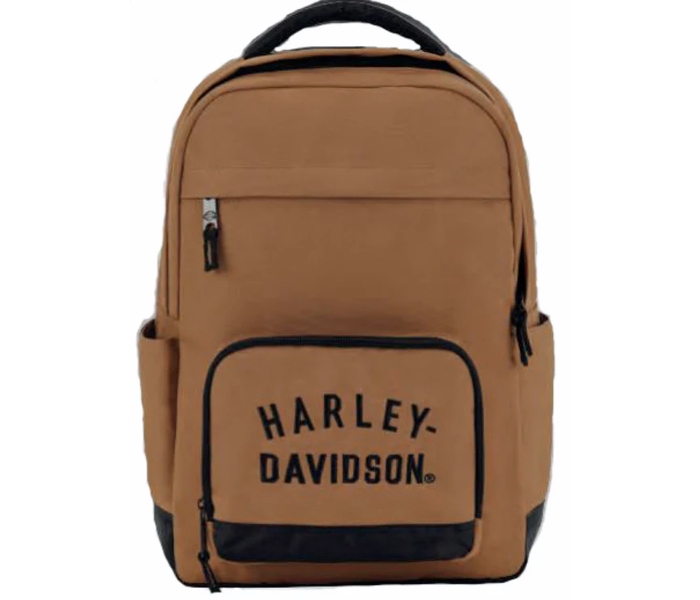 Mochila Harley-Davidson® de sarga resistente | Marrón
